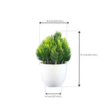 5 inch Artificial Potted Green grass shrub