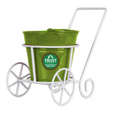 Trolley with Bucket Planter for Small Indoor Plants