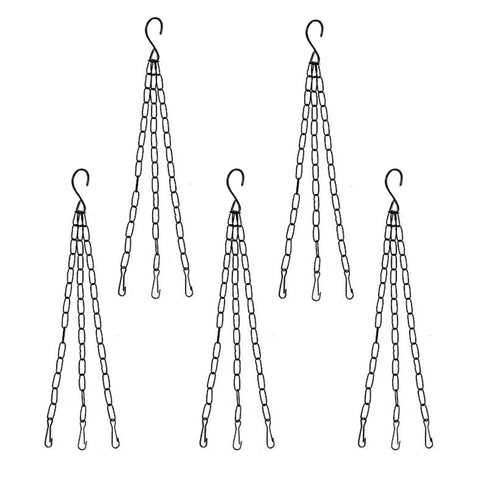 Hangers for Planter Support - Hanging Metal Chain - Set of 5