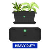 TrustBasket UV Treated 17 inch Rectangular Bottom Tray(Plate/Saucer) Suitable for 18 inch Rectangular Plastic Pot