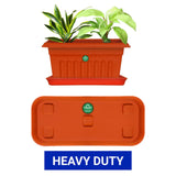 TrustBasket UV Treated 17 inch Rectangular Bottom Tray(Plate/Saucer) Suitable for 18 inch Rectangular Plastic Pot