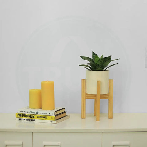 Glare Mid Century Stand with Pot