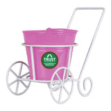 Trolley with Bucket Planter for Small Indoor Plants