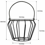 Lupin Flower Hanging Basket with Lace Planter (Set of 5) -Plant Containers Basket, Home Gardening, Office Use Indoor/Outdoor and Balcony Decoration