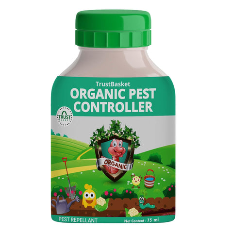 Pest controller / Pesticide - TrustBasket Concentrated All Purpose Organic Pest Controller. Each 75 ml - Can be diluted into 15 Ltrs of Water