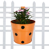 Railing Planters Round Dotted