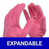 Gardening Reusable Rubber Hand Gloves For Washing, Cleaning Kitchen and Garden (Assorted colors)