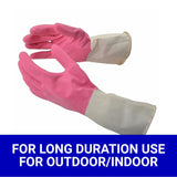 Gardening Reusable Rubber Hand Gloves For Washing, Cleaning Kitchen and Garden (Assorted colors)