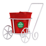 Trolley with Bucket Planter for Small Indoor Plants