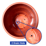 UV Treated Plastic Round Pots - 20 Inches