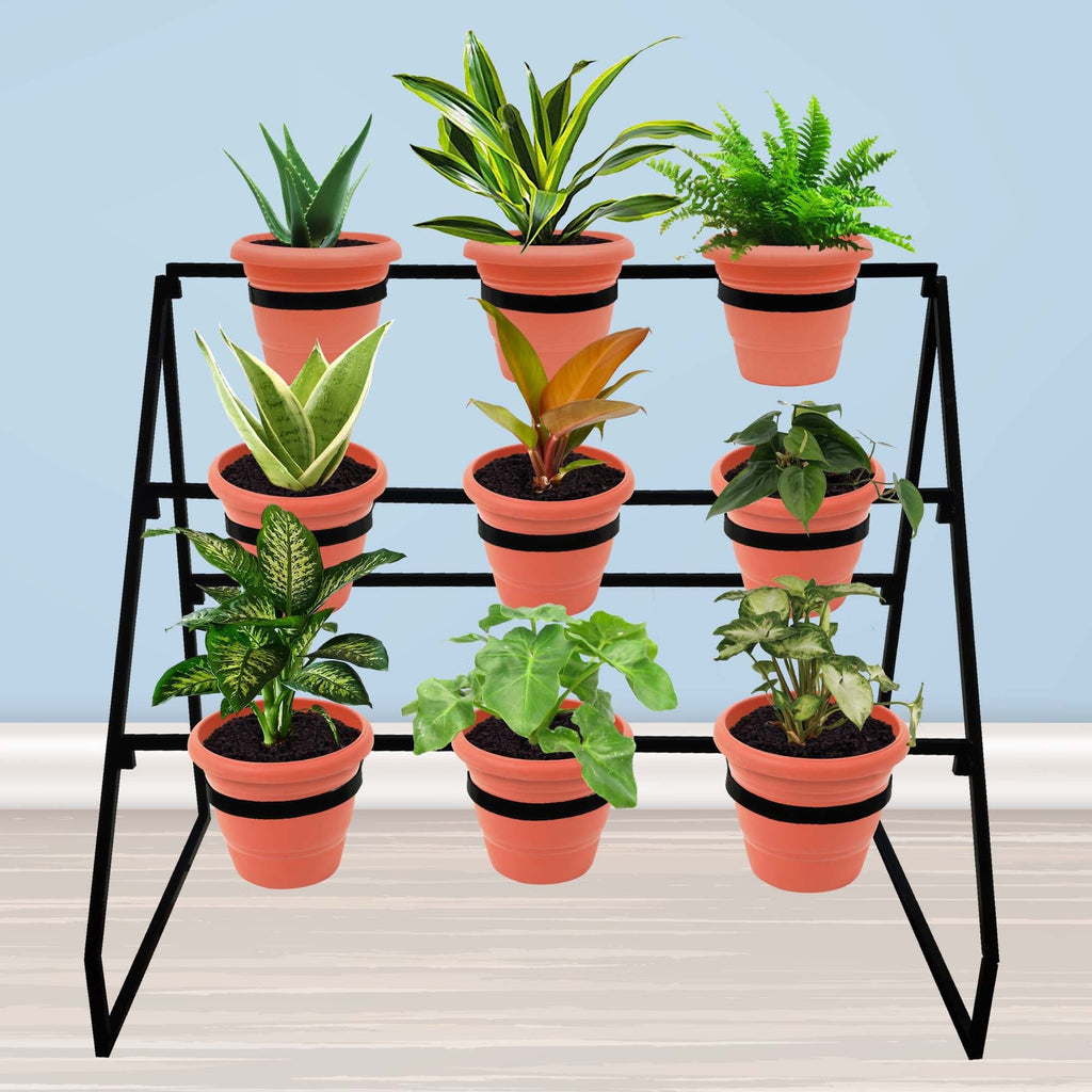metal stand for plant pot Willow Planter Stand-Metal Planter Stand,Pot Stand and Flower Pot Hold – TrustBasket