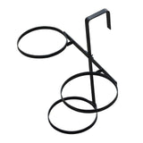 Triangle Pot stand for Railings with 3 Dotted Round Planters (Green, Yellow and Red Color Dotted Round Planters)