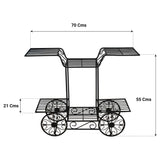 TrustBasket Cart type Planter Stand for Plants