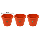 UV Treated Plastic Round Pots - 14 Inches