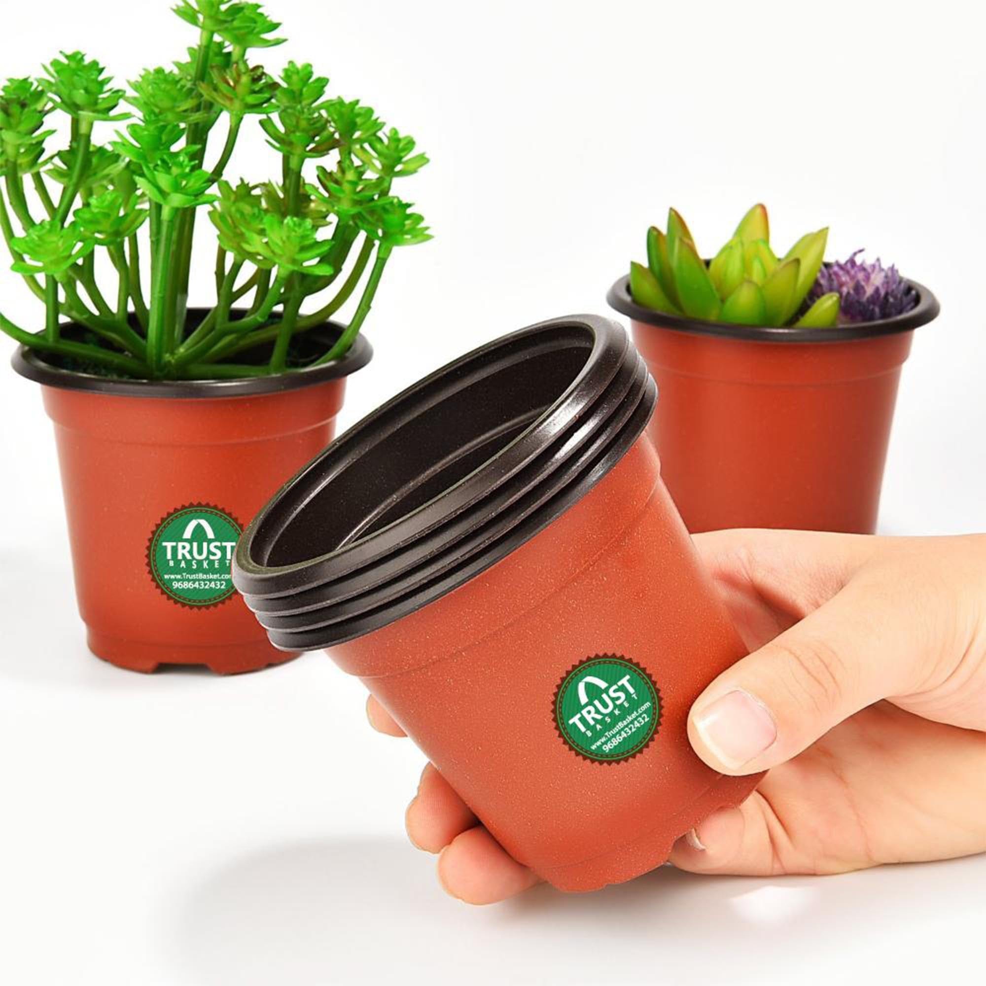 Nursery Plastic Pot 5 Inch (set of 20 Pots)