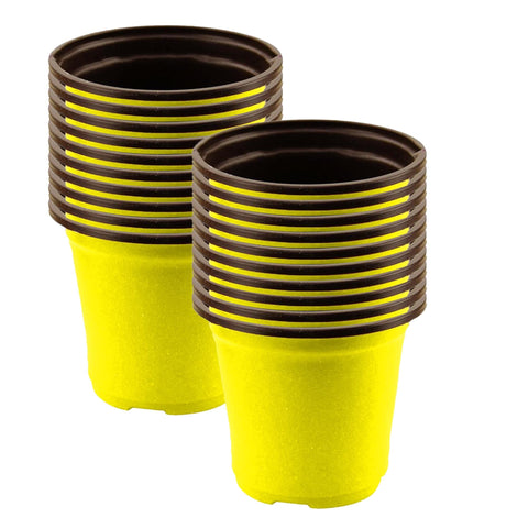Mega Year End Sale with Best Sellers - Nursery Plastic Pot 5 inch (Set of 20 Pots)
