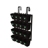 Vertical Gardening Pots With Metal Panel (16 Pots)