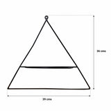 Wall Mount Triangle Flower Pot Stand - Set of 2