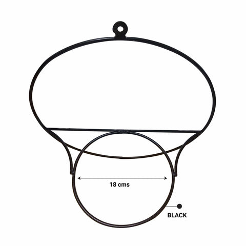Wall Mount Round Flower Pot Stand - Set of 2
