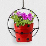 Wall Mount Round Flower Pot Stand - Set of 2