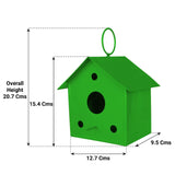 Set of 2 Bird houses (Blue and Green)