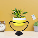Trophy Planter Stand with look like Ceramic Metal Bowl