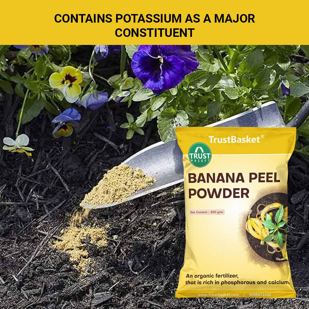 Banana Peel Powder Organic Fertilizer for Plants (450 Grams) TrustBasket