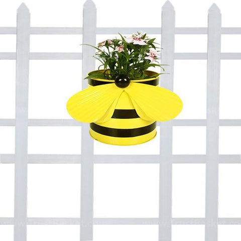 Bee Balcony Railing Garden Flower Pots/Planters