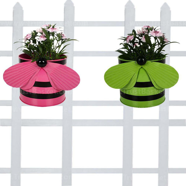 Bee planters (Pink and Green) - Set of 2