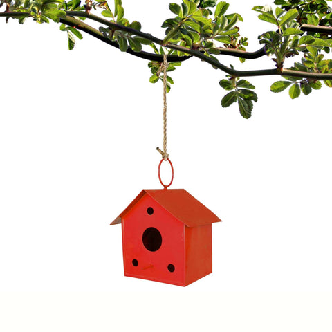 BIRD CAGE/HOUSE - Bird House Red