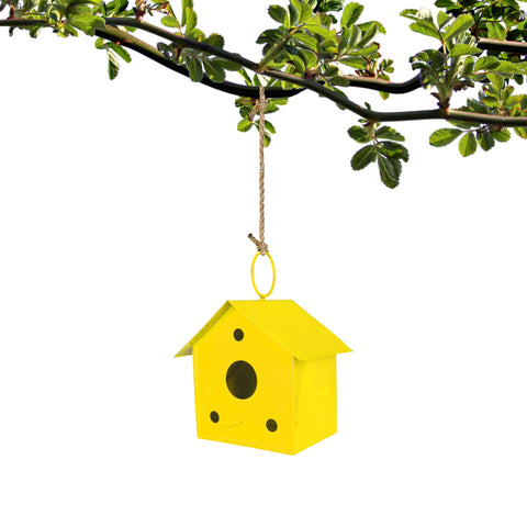 Garden Accessories Online - Bird House Yellow