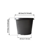 Bhuvi Round plastic pots 16