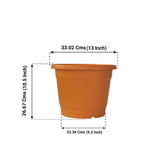 Bhuvi Round plastic pots 14