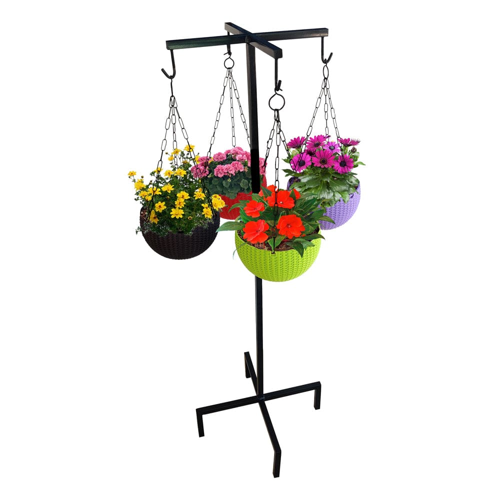 hanging plant basket stand Clover Hanging Basket Stand – TrustBasket