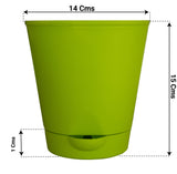 Titan Self Watering Pot (Set of 5 - Assorted colors)