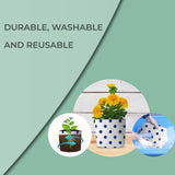 Set of 20 premium colourful Dotted Grow bags (20*20*35 cms)