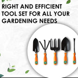 TrustBasket Set of 5 Heavy Duty All Purpose Garden Tool Kit