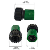 3/4 inch Plastic Garden Water Hose Quick Connector with Aqua Water Adapter