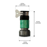 3/4 inch Plastic Garden Water Hose Quick Connector with Aqua Water Adapter