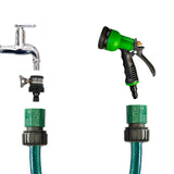 3/4 inch Plastic Garden Water Hose Quick Connector with Aqua Water Adapter