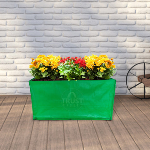 Best Grow Bags in India - HDPE Rectangle Grow Bag - 18*12*12