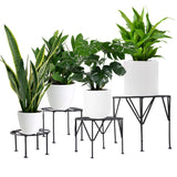 Iris Planter Stand for Flower Pot Heavy Duty Potted Stand Indoor Outdoor Metal Rustproof Iron Garden Container(Set of 4)