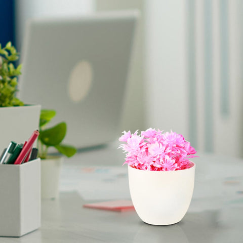 Artificial Plants - Artificial Potted Pink Shrub