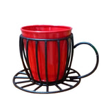 Coffee Cup Table Top Pot With Holder