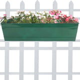 Rectangular Railing Planter -Green (23 Inch)