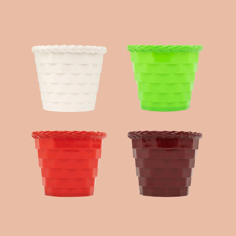 Colorful Designer made planters - TrustBakset Brick pot 4 inch