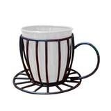 Coffee Cup Table Top Pot With Holder