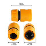1/2 inch Plastic Garden Water Hose Quick Connector with Aqua Water Adapter
