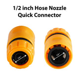 1/2 inch Plastic Garden Water Hose Quick Connector with Aqua Water Adapter