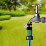 3/4 inch Plastic Garden Water Hose Quick Connector with Aqua Water Adapter